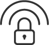 WiFi lock icon image